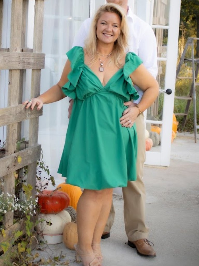 Kelly Green Bubble Skirt Dress